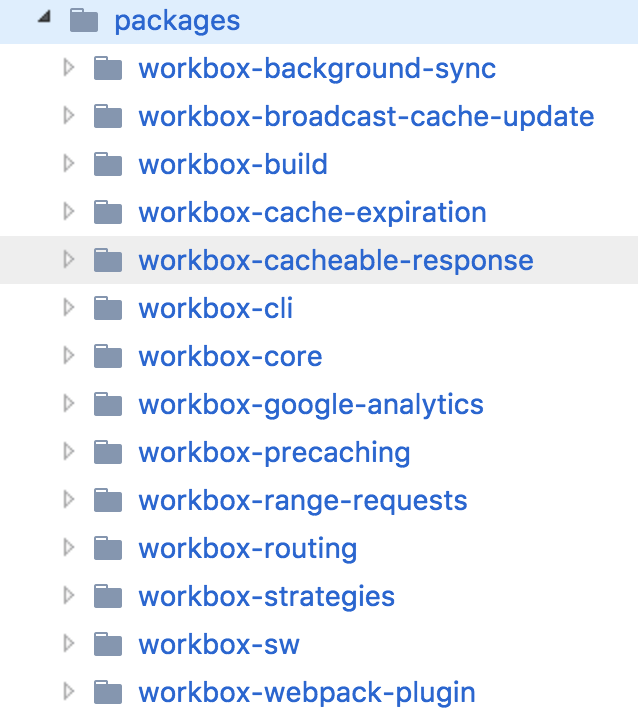 workbox file structure